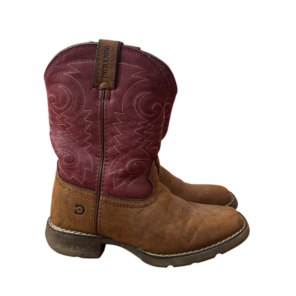 Durango Western Boots Kids Brown Red Lil Durango SIZE 13